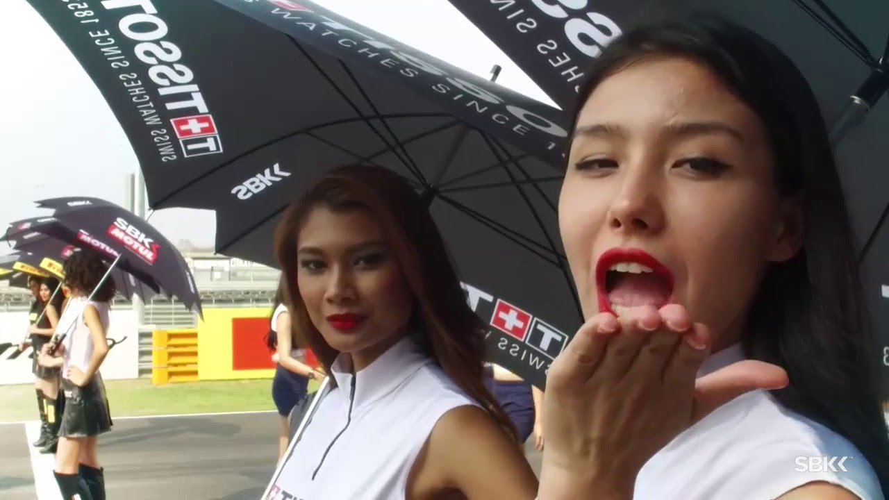 belle ragazze sul circuito