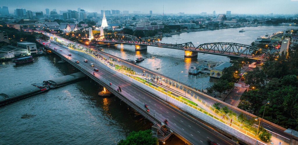 ponti sul fiume Chao Phraya